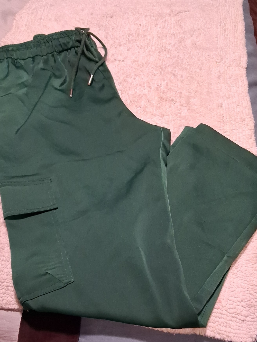 Wayf Dark Green Cargo Jogger Pants
